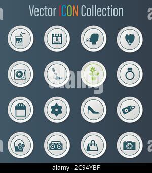 Tulip set icons Stock Vector Image & Art - Alamy