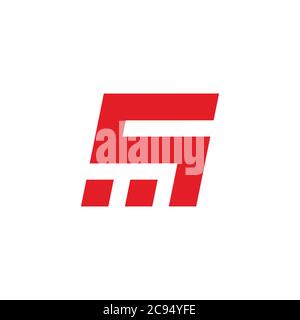 abstract letter s motion dots design symbol logo vector Stock Vector