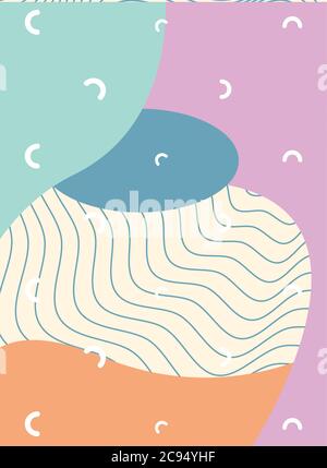 contemporary paint work art abstract style vector illustration design Stock Vector