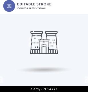 Luxor temple vector icon. Flat style illustration. EPS 10 vector Stock ...