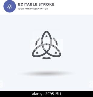 Celtic icon vector, filled flat sign, solid pictogram isolated on white, logo illustration. Celtic icon for presentation. Stock Vector