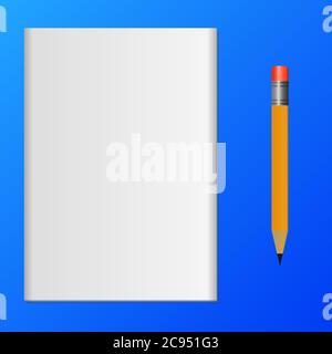 Pencil and paper Stock Vector