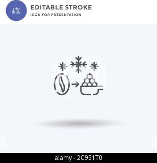 Drying icon vector, filled flat sign, solid pictogram isolated on white, logo illustration. Drying icon for presentation. Stock Vector