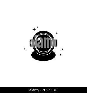 Astronaut helmet space icon. Vector on isolated white background. EPS 10 Stock Vector