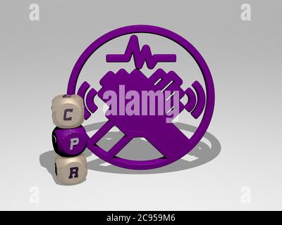 3D illustration of DUMMY graphics and text around the icon made by ...