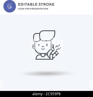 Attraction icon vector, filled flat sign, solid pictogram isolated on white, logo illustration. Attraction icon for presentation. Stock Vector