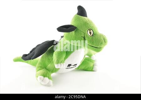 Kawasaki Green Dragon isolated on a white background Stock Photo