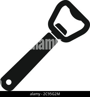 Tool bottle-opener icon. Simple illustration of tool bottle-opener vector icon for web design isolated on white background Stock Vector