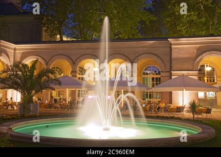 geography / travel, Germany, Bavaria, Bad Kissingen, spa gardens, arcade, Additional-Rights-Clearance-Info-Not-Available