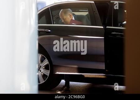 Berlin, Germany. 29th July, 2020. Olaf Scholz (SPD), Federal Minister of Finance, arrives for the cabinet meeting, which he chairs on behalf of Chancellor Merkel, who is currently on vacation. Credit: Markus Schreiber/AP/dpa/Alamy Live News Stock Photo
