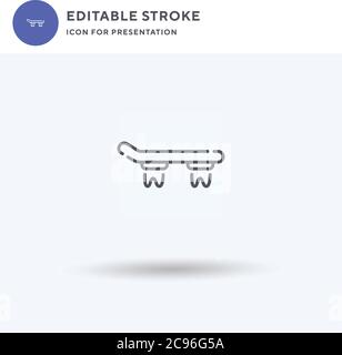 Hoverboard icon vector, filled flat sign, solid pictogram isolated on white, logo illustration. Hoverboard icon for presentation. Stock Vector