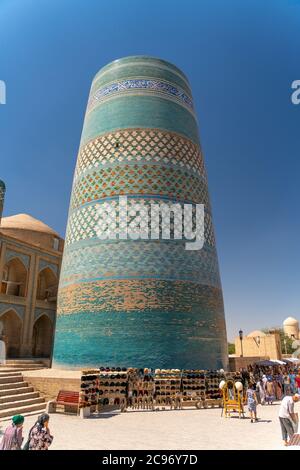 Khiva/Uzbekistan:05.12.2020-The view o famous bazaar street in Khiva Stock Photo