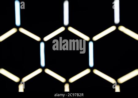 Abstract background in the form of glowing cells Stock Photo