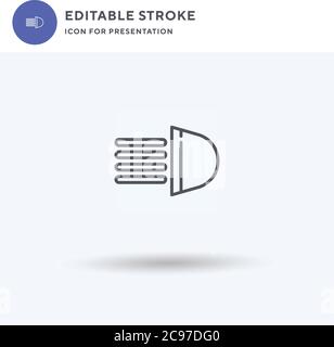 High icon vector, filled flat sign, solid pictogram isolated on white, logo illustration. High icon for presentation. Stock Vector