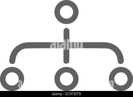 Hierarchy, site map icon. Beautiful design and fully editable vector for commercial, print media, web or any type of design projects. Stock Vector