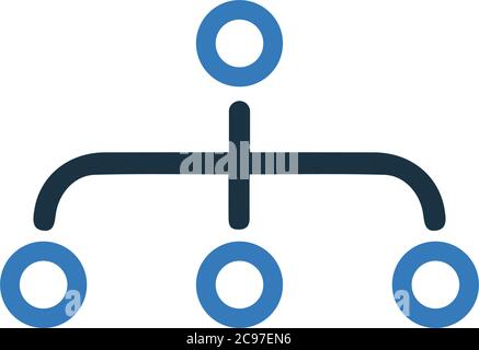 Hierarchy, site map icon. Beautiful design and fully editable vector for commercial, print media, web or any type of design projects. Stock Vector