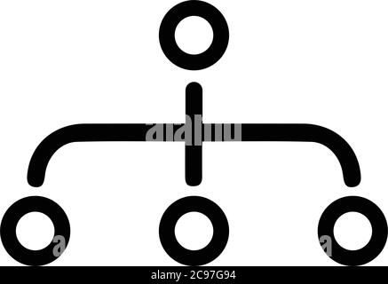 Hierarchy, site map icon. Beautiful design and fully editable vector for commercial, print media, web or any type of design projects. Stock Vector