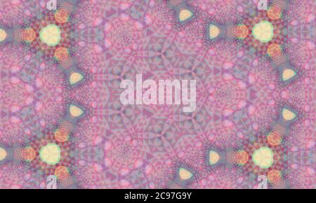 Colorful kaleidoscope patterned background for wallpapers Stock Photo