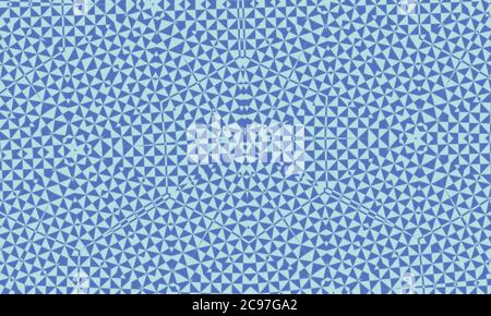 Blue kaleidoscope patterned background for wallpapers Stock Photo