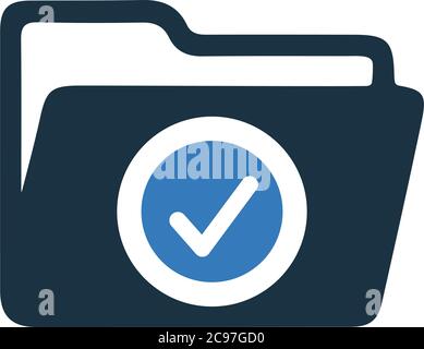 Folder, files icon. Beautiful design and fully editable vector for commercial, print media, web or any type of design projects. Stock Vector