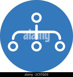 Hierarchy, site map icon. Beautiful design and fully editable vector for commercial, print media, web or any type of design projects. Stock Vector