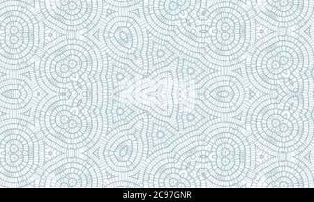 White blue kaleidoscope patterned background for wallpapers Stock Photo