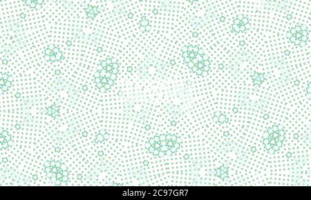 White green kaleidoscope patterned background for wallpapers Stock Photo