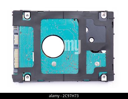 HDD, Hard drive or hard disk isolated on white background Stock Photo