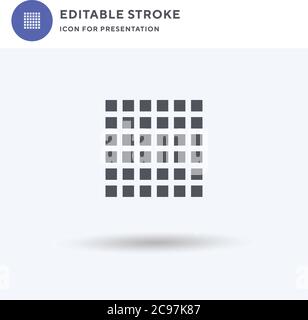 Board Game icon vector, filled flat sign, solid pictogram isolated on white, logo illustration. Board Game icon for presentation. Stock Vector