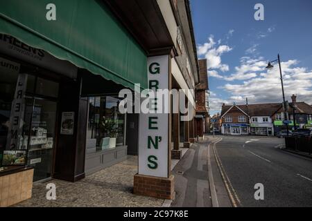 Pangbourne village, situated on the River Thames, in the county of Berkshire, England, United Kingdom Stock Photo