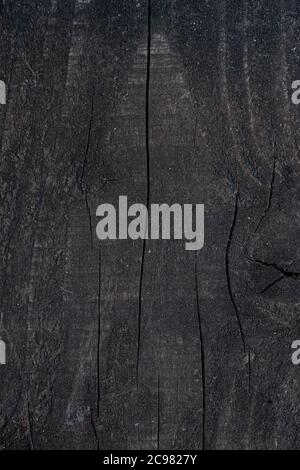 Gray wood background. Dark wood texture. Stock Photo