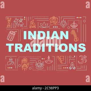 Indian traditions word concepts banner. Ntional holidays and cultural ...