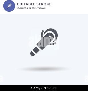 Pizza Cutter icon vector, filled flat sign, solid pictogram isolated on white, logo illustration. Pizza Cutter icon for presentation. Stock Vector