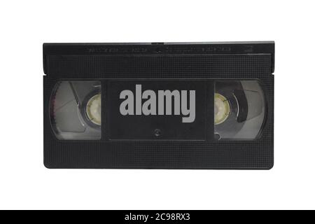 Videotape isolated on white background. Stock Photo