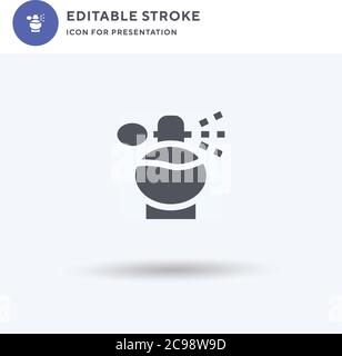Fragance icon vector, filled flat sign, solid pictogram isolated on white, logo illustration. Fragance icon for presentation. Stock Vector