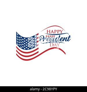 Presidents day. Vector typography, text or logo design. Usable for sale banners, greeting cards, gifts etc. Stock Vector