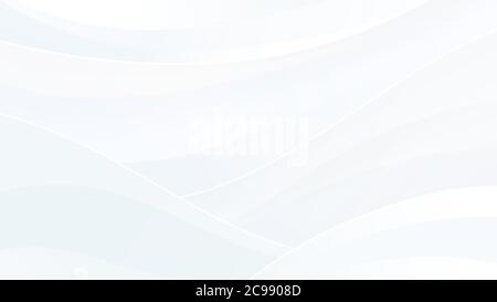 Modern abstract white and gray background with smooth lines and waves Stock Vector