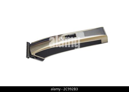 Electric hair clippers isolated on white background with Clipping path Stock Photo