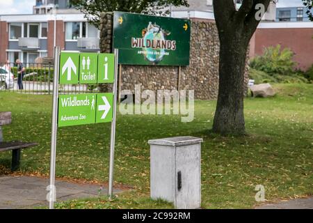 Emmen, Netherlands. 29th July, 2020. EMMEN, 29-07-2020, Wildlands stock, entrance to Wildlands Emmen Zoo ingang Wildlands Emmen Credit: Pro Shots/Alamy Live News Stock Photo