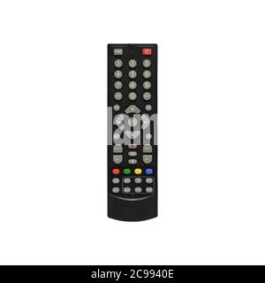 IPTV remote control isolated on white background with clipping path. Stock Photo