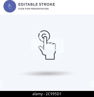 Magnet icon vector, filled flat sign, solid pictogram isolated on white, logo illustration. Magnet icon for presentation. Stock Vector