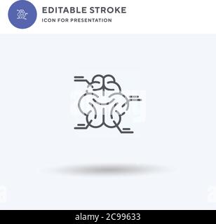 Snowman icon vector, filled flat sign, solid pictogram isolated on white, logo illustration. Snowman icon for presentation. Stock Vector