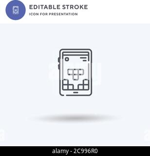 Balloon icon vector, filled flat sign, solid pictogram isolated on white, logo illustration. Balloon icon for presentation. Stock Vector