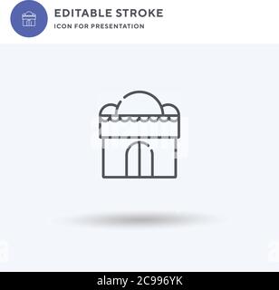 Judge icon vector, filled flat sign, solid pictogram isolated on white, logo illustration. Judge icon for presentation. Stock Vector