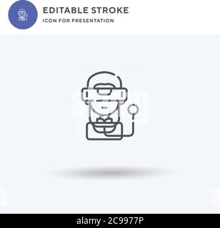 Gift icon vector, filled flat sign, solid pictogram isolated on white, logo illustration. Gift icon for presentation. Stock Vector