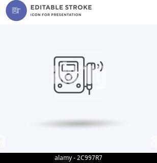 Diver icon vector, filled flat sign, solid pictogram isolated on white, logo illustration. Diver icon for presentation. Stock Vector