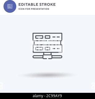 Piano icon vector, filled flat sign, solid pictogram isolated on white, logo illustration. Piano icon for presentation. Stock Vector