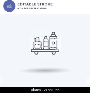 Gift icon vector, filled flat sign, solid pictogram isolated on white, logo illustration. Gift icon for presentation. Stock Vector