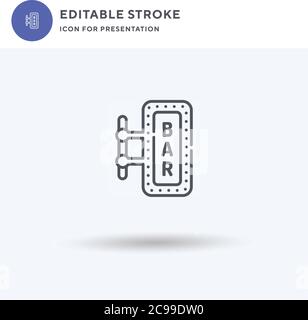 Gift icon vector, filled flat sign, solid pictogram isolated on white, logo illustration. Gift icon for presentation. Stock Vector