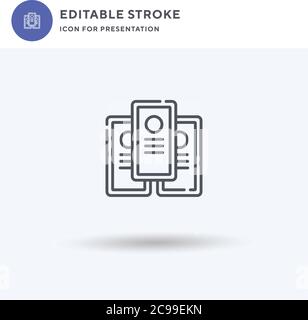 Junction icon vector, filled flat sign, solid pictogram isolated on white, logo illustration. Junction icon for presentation. Stock Vector